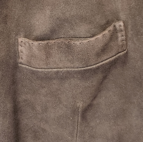 Zegna MEN'S LEATHER size 60 brown suede jkt..looks new - Picture 5 of 14